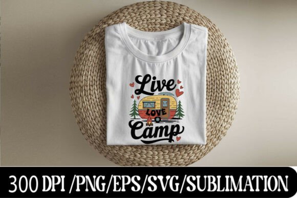 Capturing Wanderlust: The Vintage Love Camp Trailer Design Tee