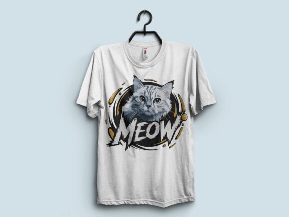 Cat T-Shirt Design 08: A Deep Dive into This Trendy Graphic