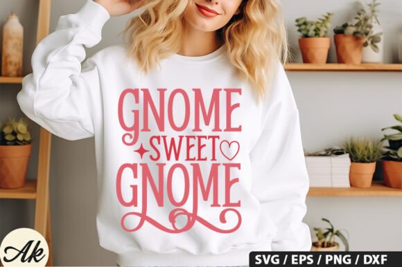 Gnome Sweet Gnome: A Whimsical SVG for Creative Projects