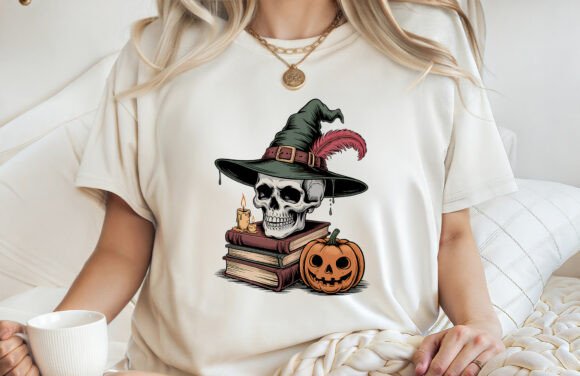 Halloween Book Lover T-Shirt Design: A Cozy & Creative PNG