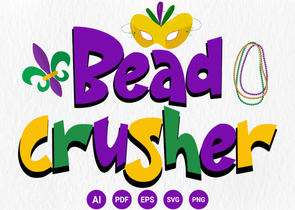Mardi Gras Bead Crusher Design: A Festive Font for Bold Projects
