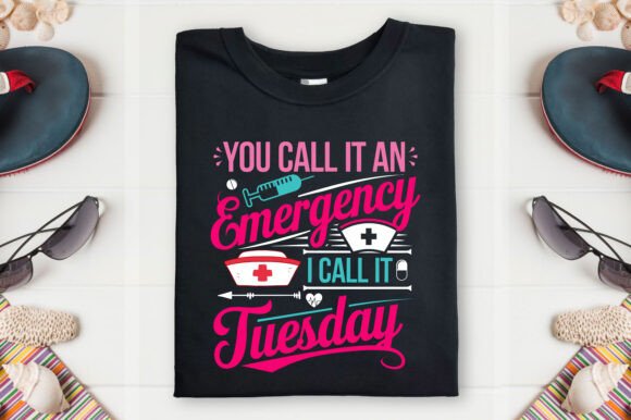 Nurse T-shirt Design Emergency Nurse PNG: A Creative Asset for Healthcare Heroes