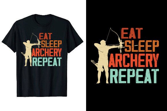 Ready to Print Bow Hunting Archery T-shirt Design