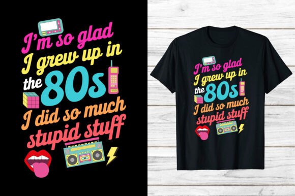 Revive the Vibe: Crafting with 80s Retro T-Shirt Designs
